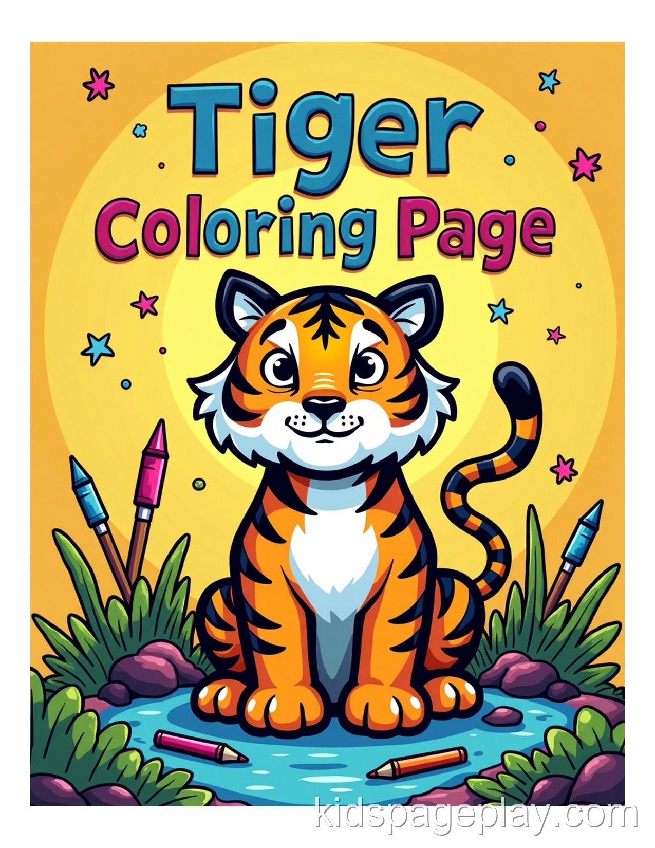Tiger Coloring Pages 5