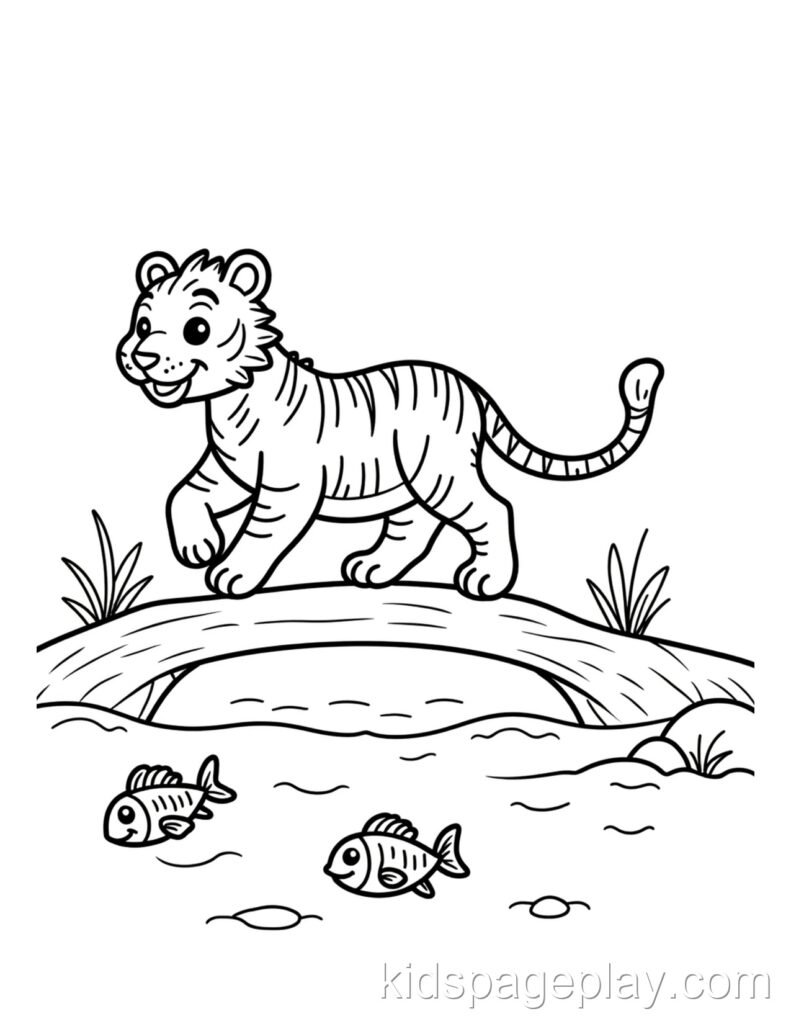 Tiger Coloring Pages 10