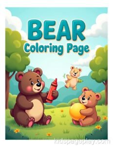 Bear Coloring Pages – Free Printable Coloring Sheets for Kids