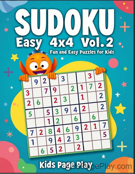 Sudoku Easy 4×4 Vol.2 for Kids – Fun & Easy Brain Puzzle